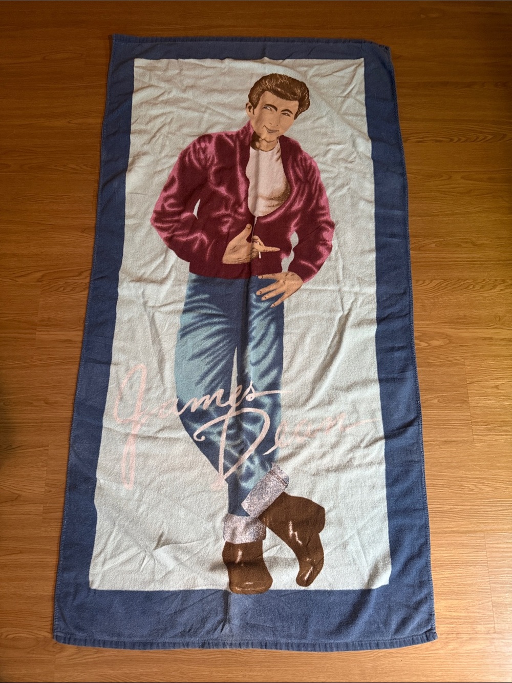 Vintage 1987 James Dean Beach Towel - Picture 1 of 4